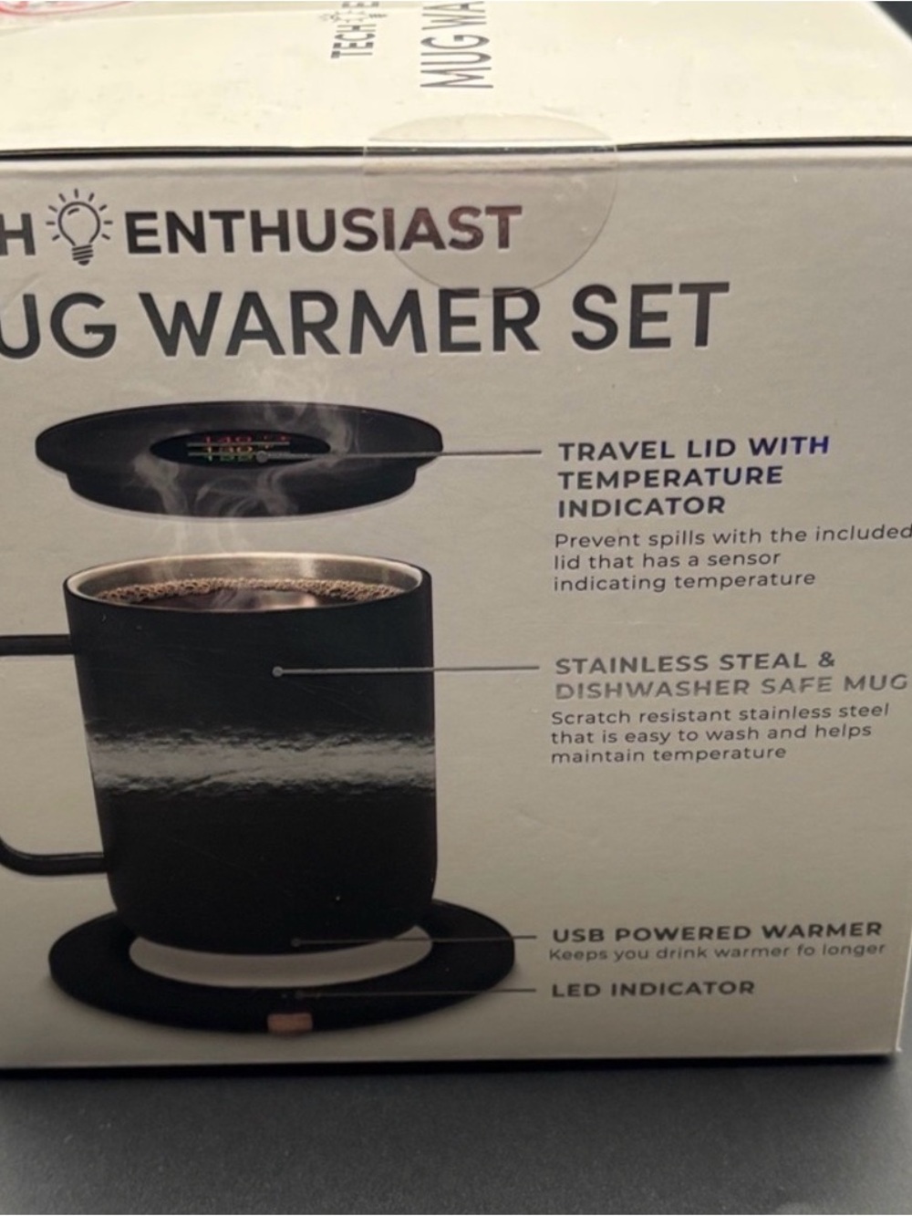 Enthusiast Mug Warmer Set - Black